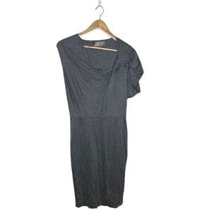 Ports 1961 Grey Tencel Cashmere Soft Dress